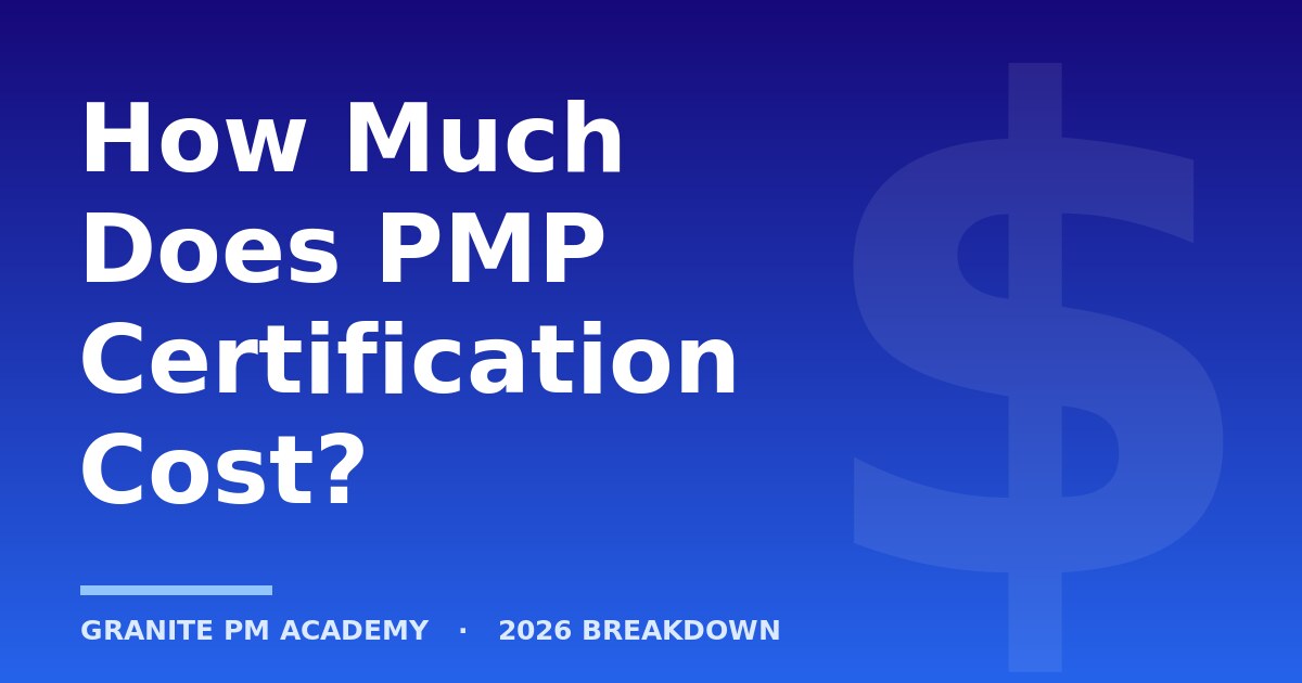 How much does PMP certification cost — 2026 breakdown