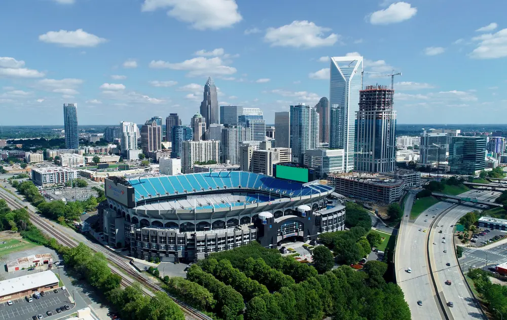 Uptown Charlotte 2018 taking by DJI Phantom 4 pro, NC