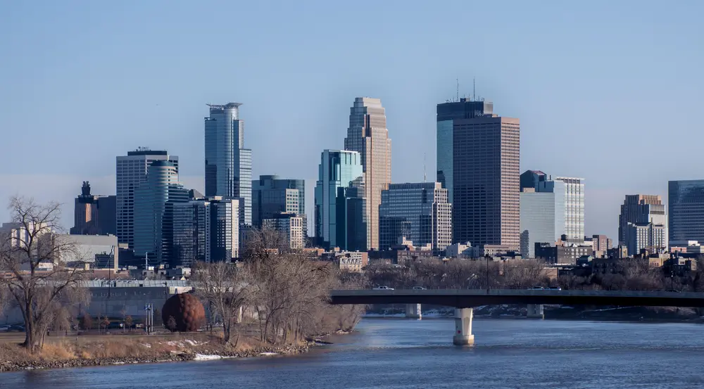 Minneapolis Skyline looking south, MN