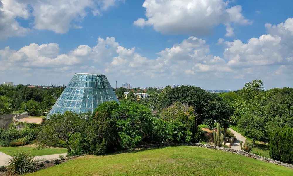 San Antonio Botanical Garden Overlook View, TX